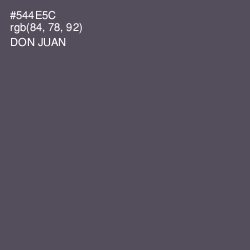 #544E5C - Don Juan Color Image